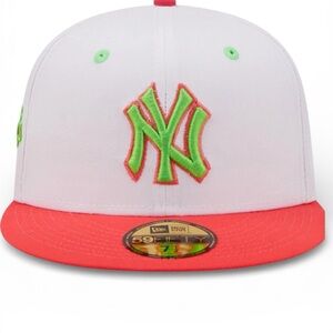 New Era 59FIFTY NY Yankees 100th Anniversary Strawberry Lolli Fitted Size 7 1/2